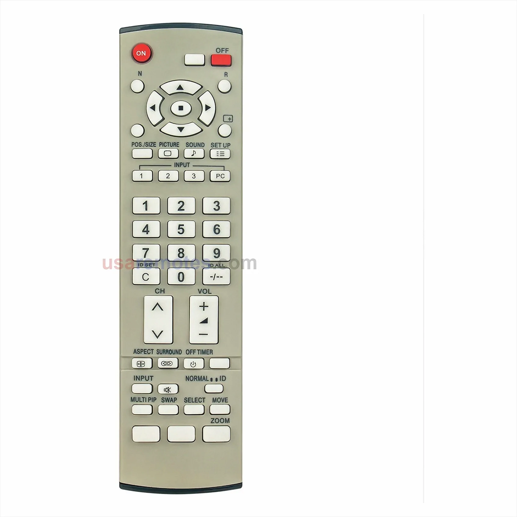 Panasonic TH-103PF10UL remote control replacement Panasonic TH-103PF10UL remote control replacement