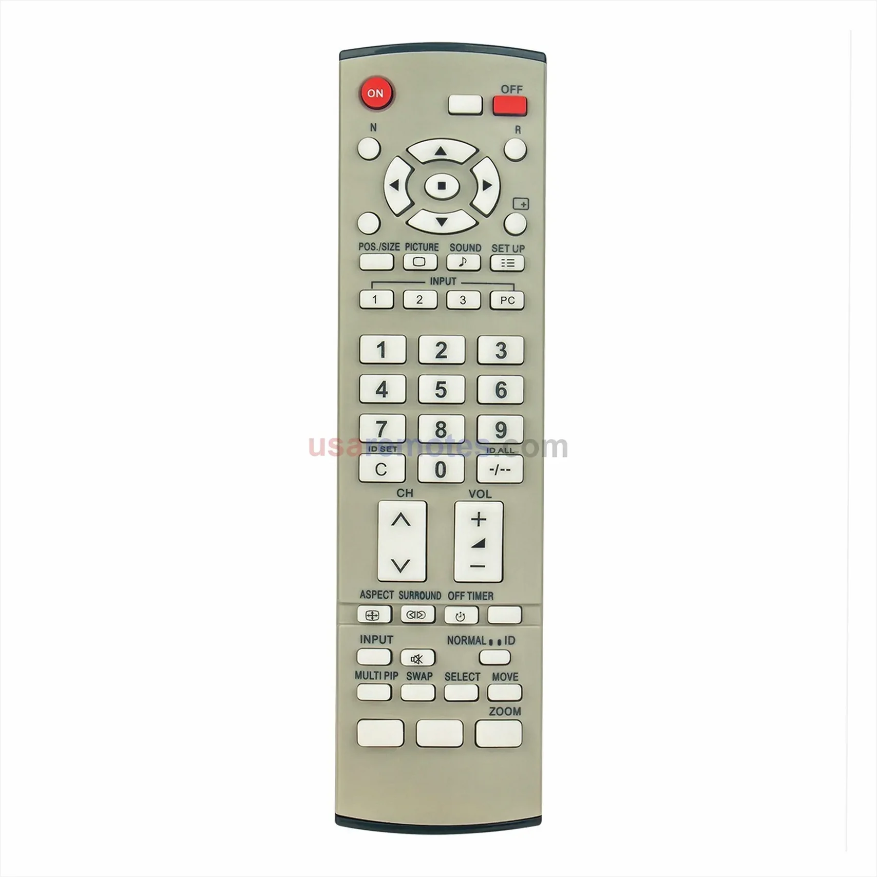 Panasonic TH-37PH10 remote control replacement Panasonic TH-37PH10 remote control replacement