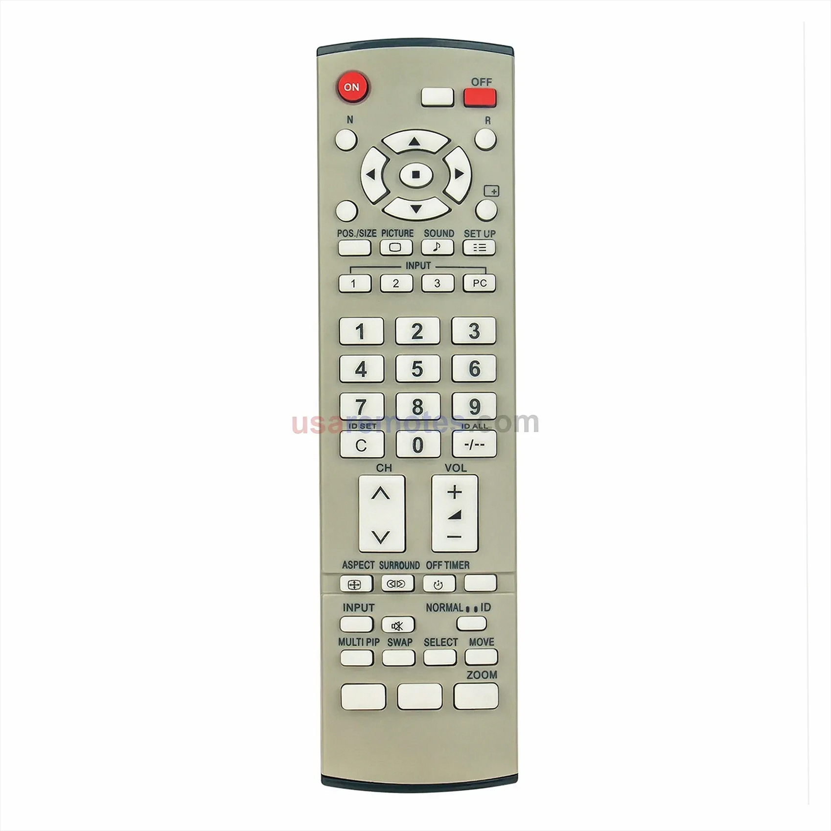 Panasonic TH-37PWD8GS remote control replacement Panasonic TH-37PWD8GS remote control replacement