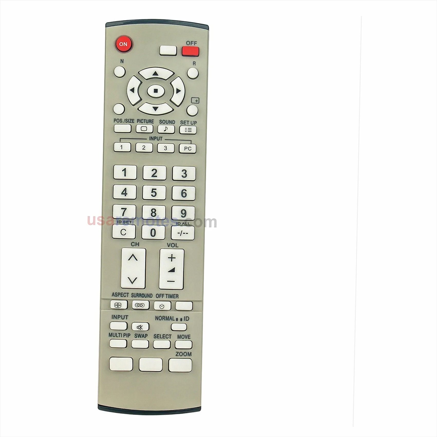 Panasonic TH-42PWD8GS remote control replacement Panasonic TH-42PWD8GS remote control replacement