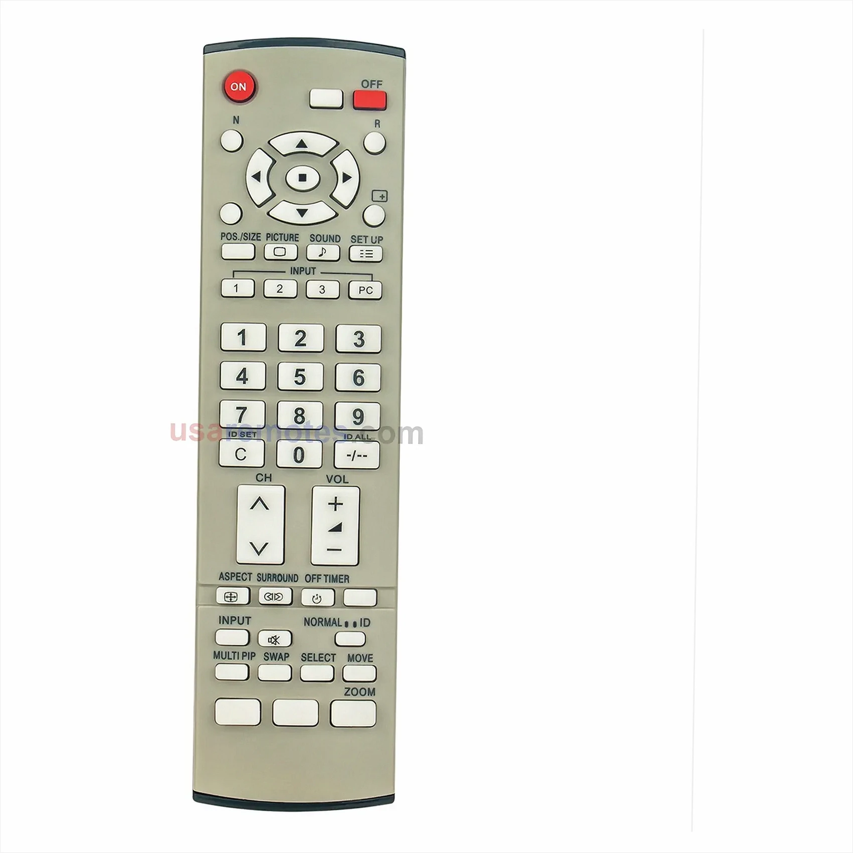 Panasonic TH-42PWD8RK remote control replacement Panasonic TH-42PWD8RK remote control replacement