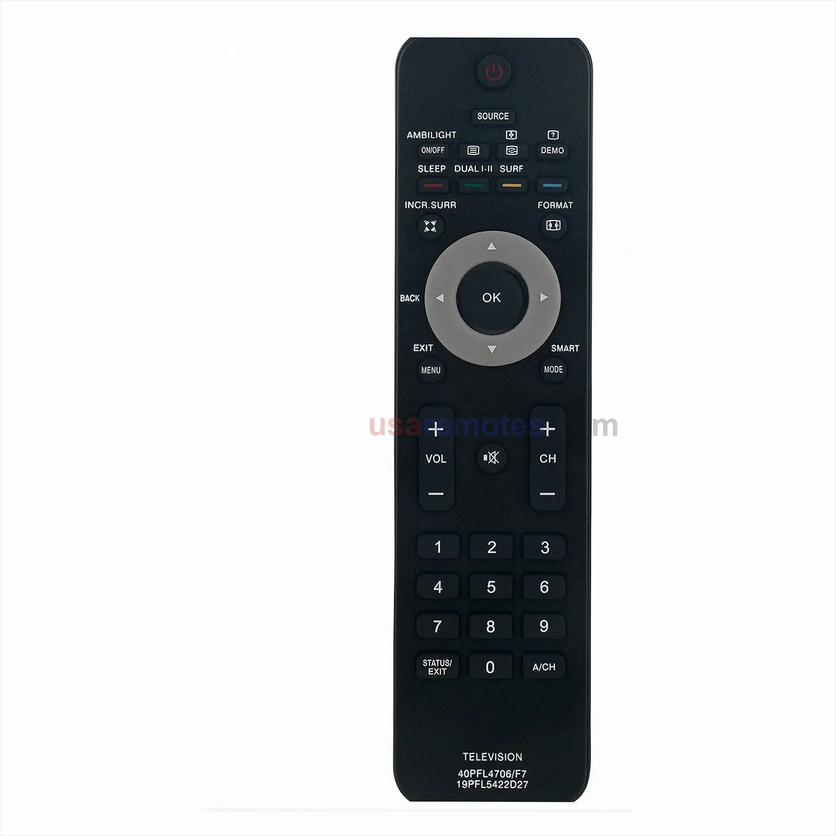 Philips 40PFL4706D remote control replacement Philips 40PFL4706D remote control replacement
