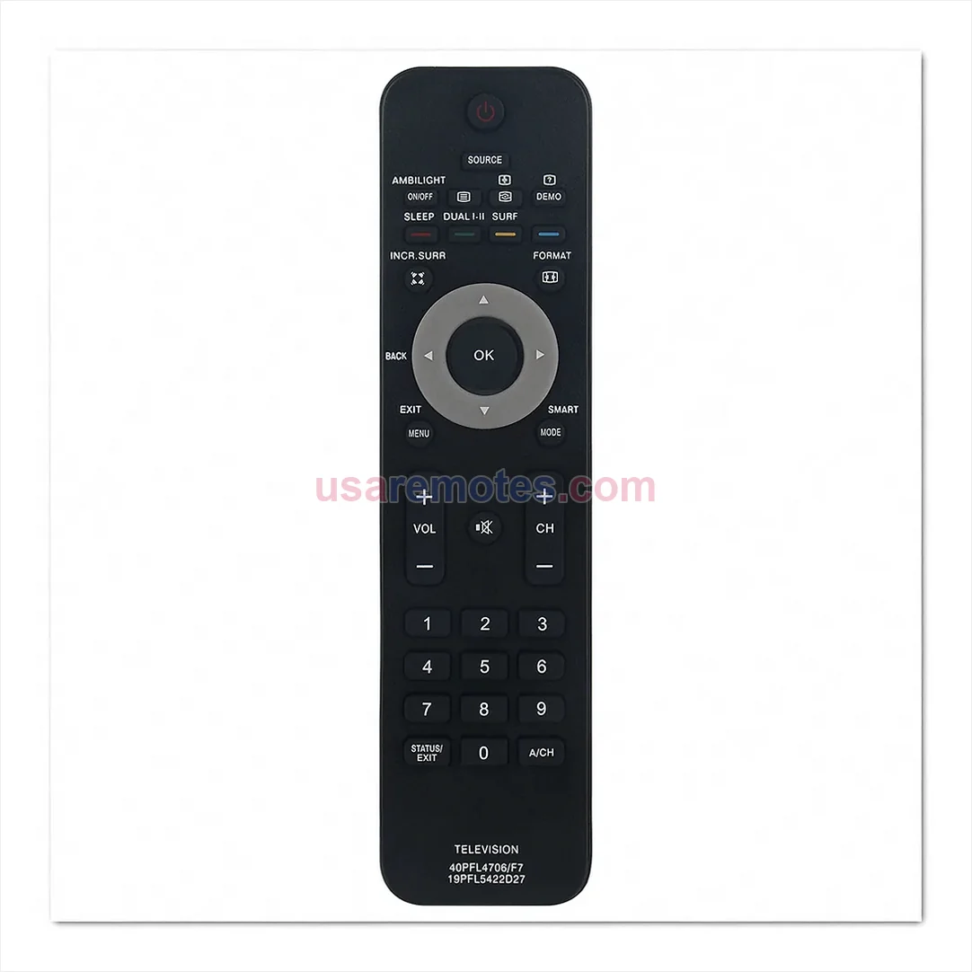 Philips 55PFL5402/F7A remote control replacement Philips 55PFL5402/F7A remote control replacement