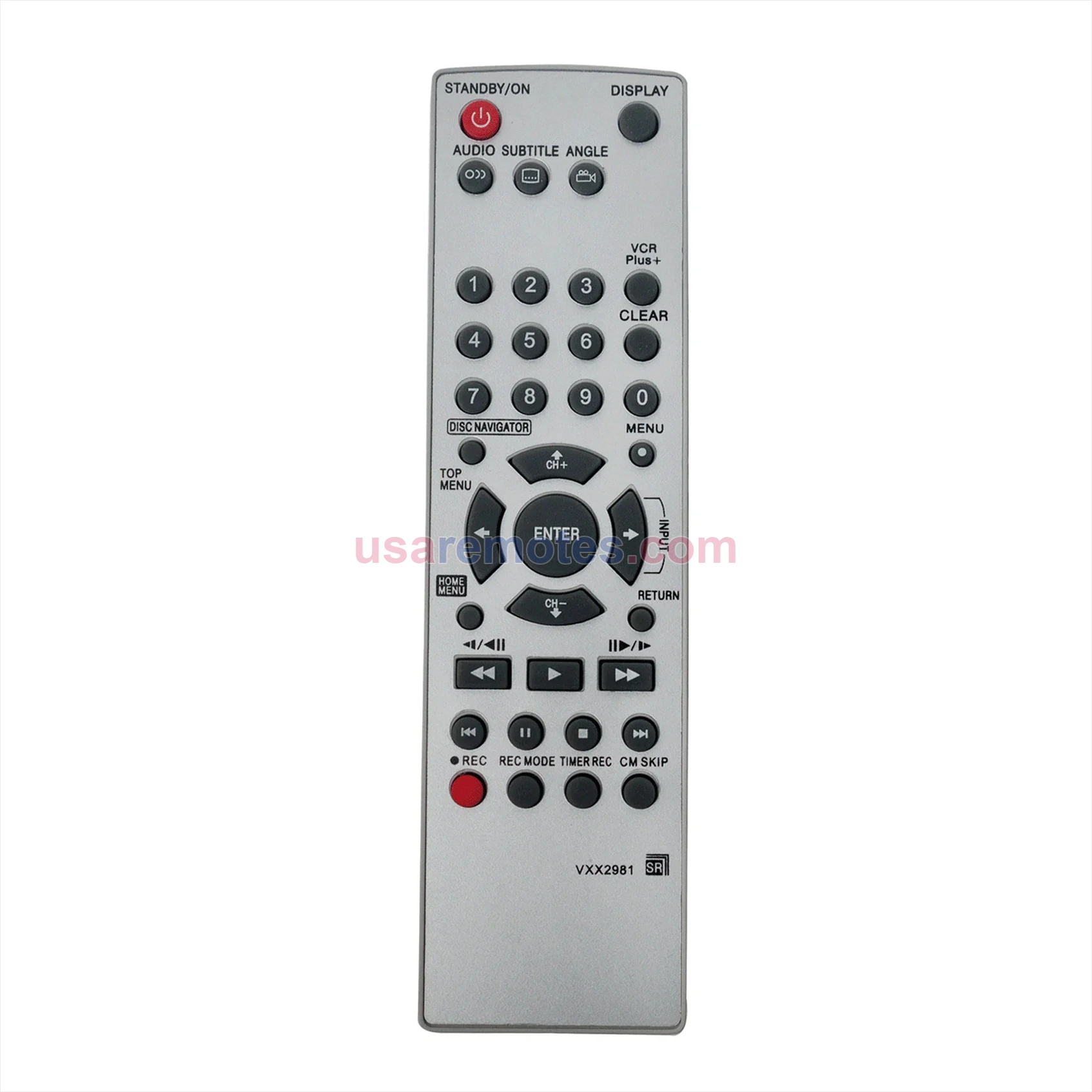 Pioneer DVR231AV remote control replacement