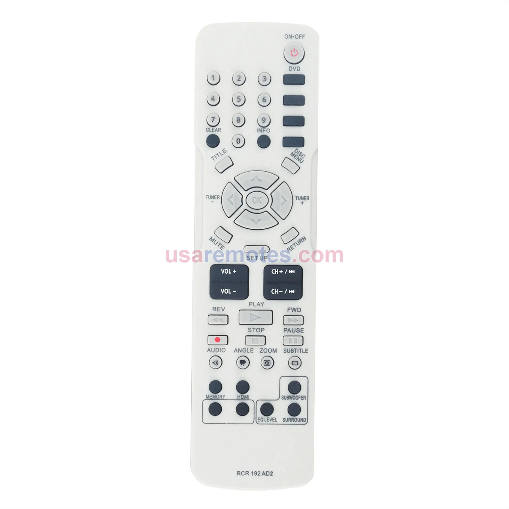 RCA RTD317W remote control replacement