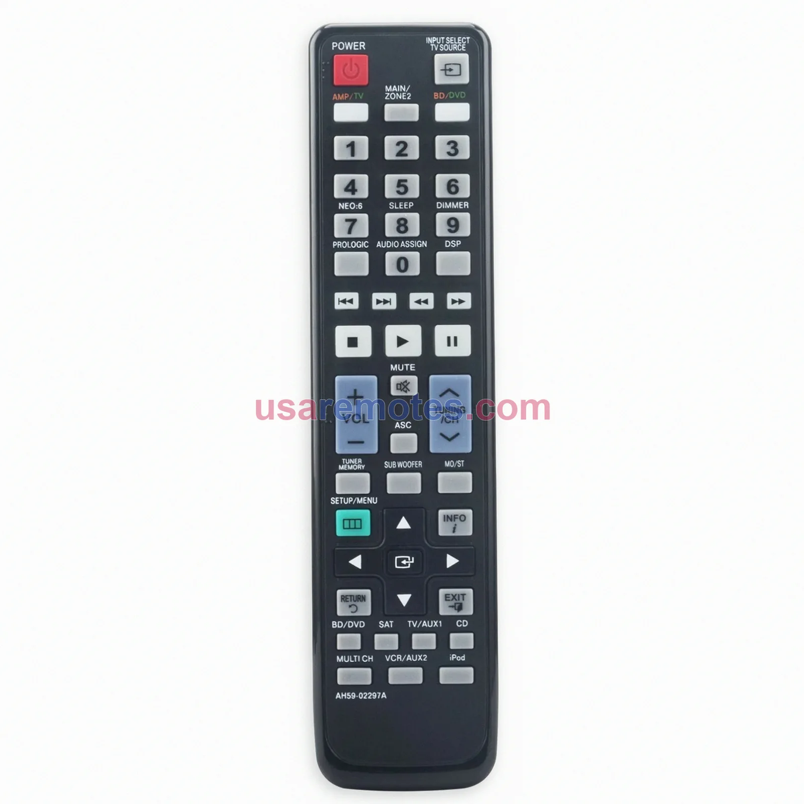 Samsung AH59-02297A DVD Player Remote