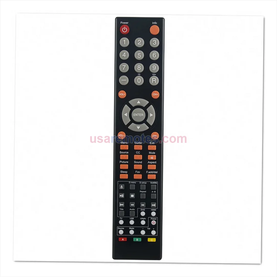 Sceptre E165BD-SS remote control replacement Sceptre E165BD-SS remote control replacement