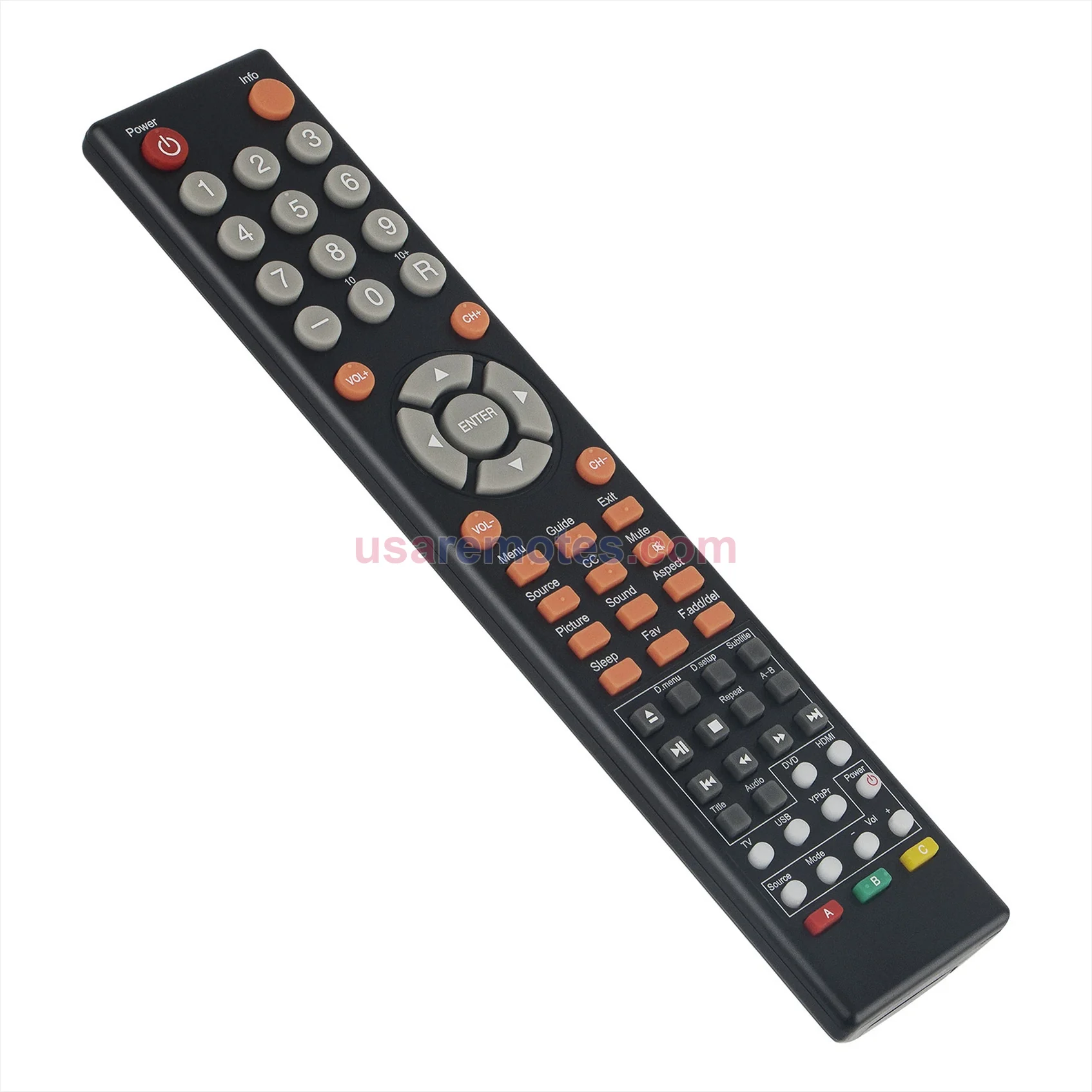 Sceptre E168WD-SS remote control replacement