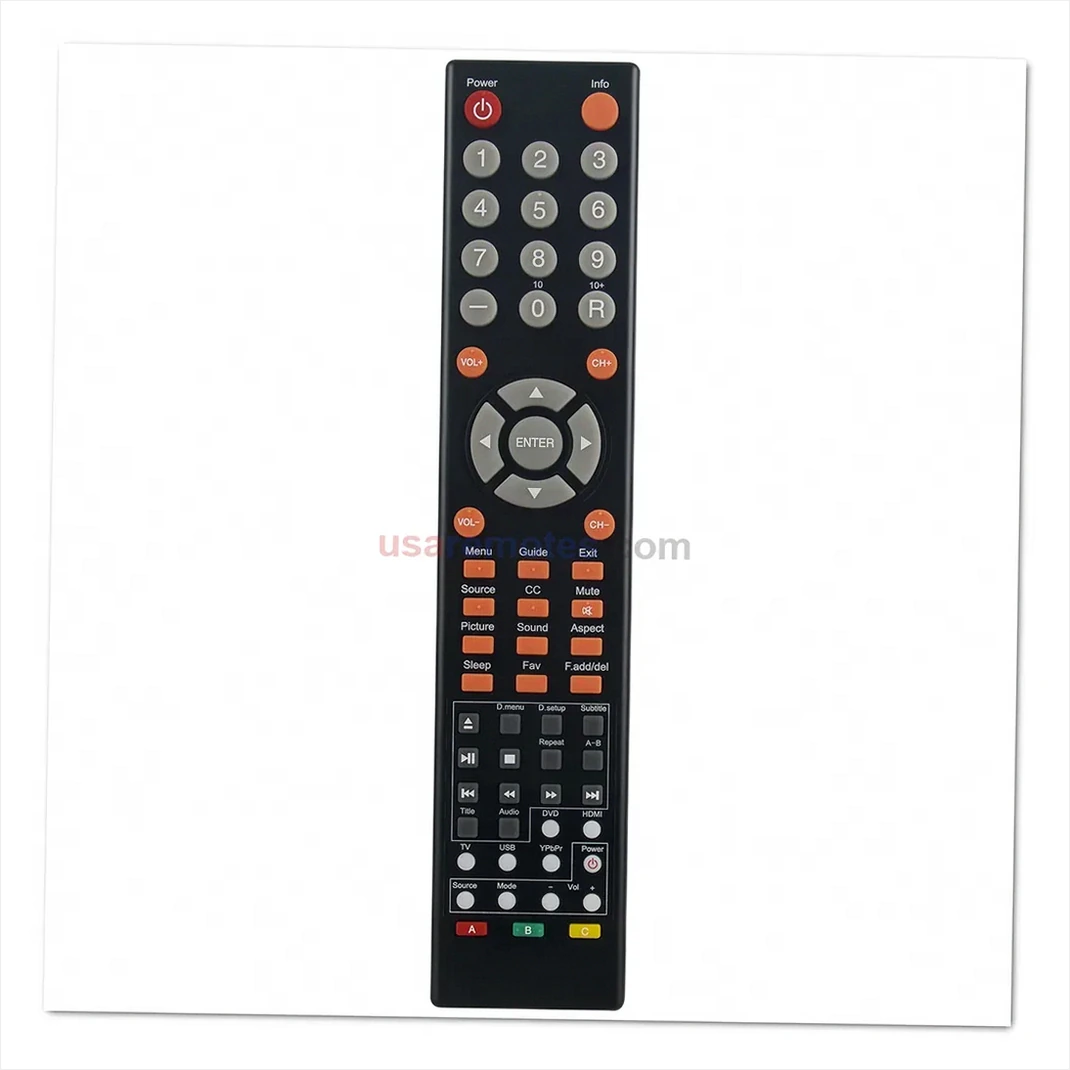 Sceptre E168WD-SS TV with Built-In DVD Player Remote Control Sceptre E168WD-SS TV with Built-In DVD Player Remote Control