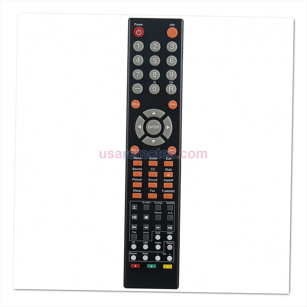 Sceptre E195BV-SMQR remote control replacement Sceptre E195BV-SMQR remote control replacement