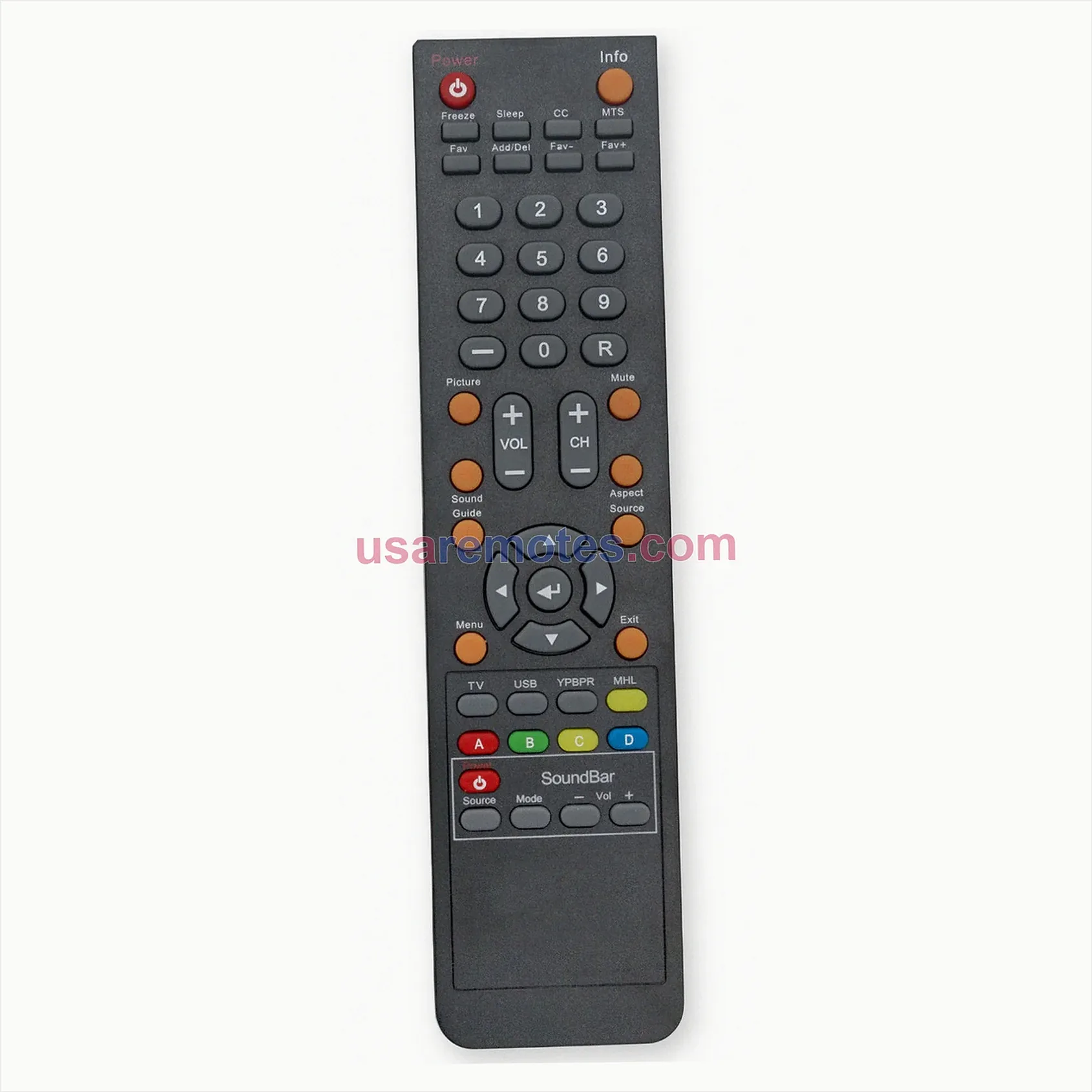 Sceptre E325BV-HDU remote control replacement Sceptre E325BV-HDU remote control replacement