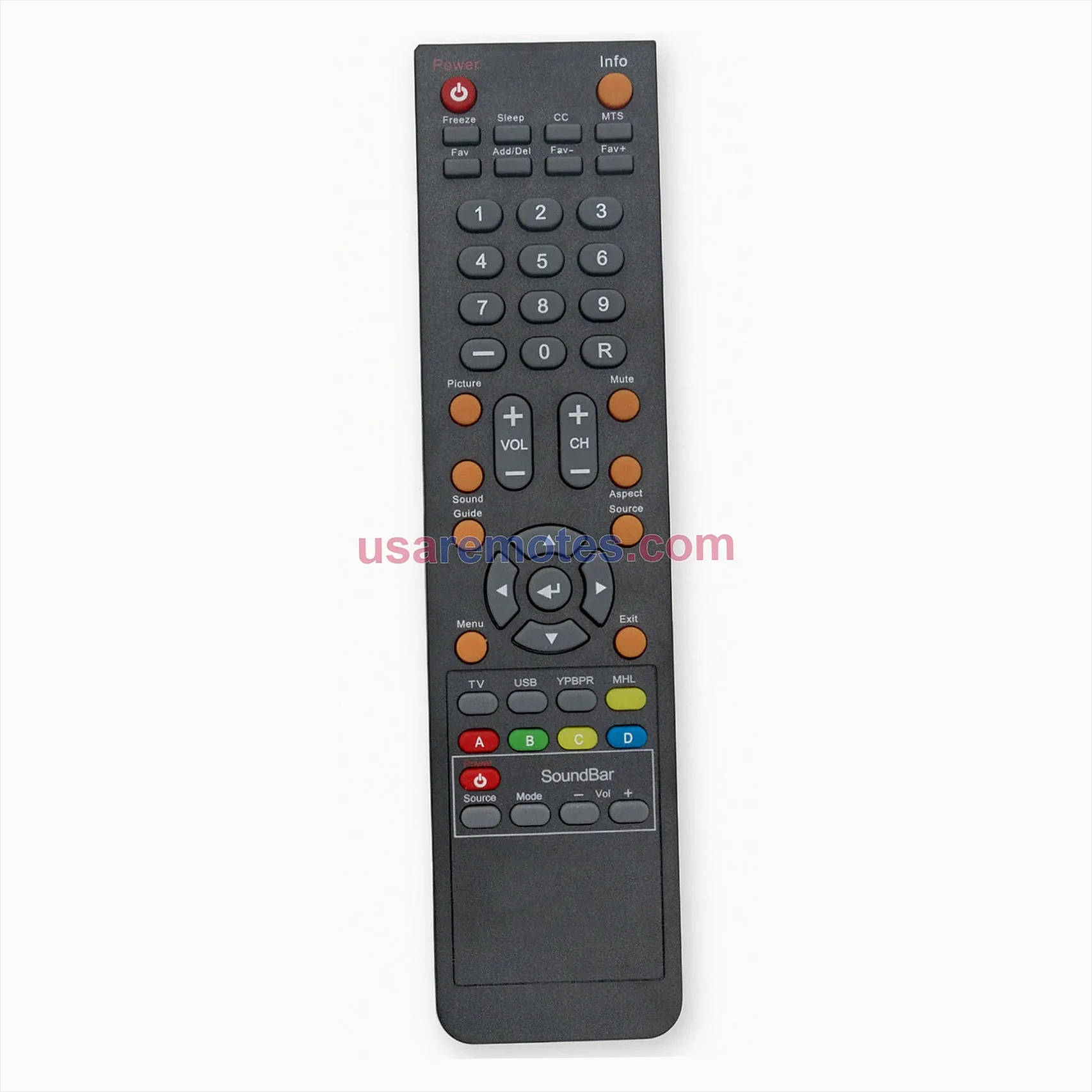 Sceptre E478BV-FMDU remote control replacement Sceptre E478BV-FMDU remote control replacement