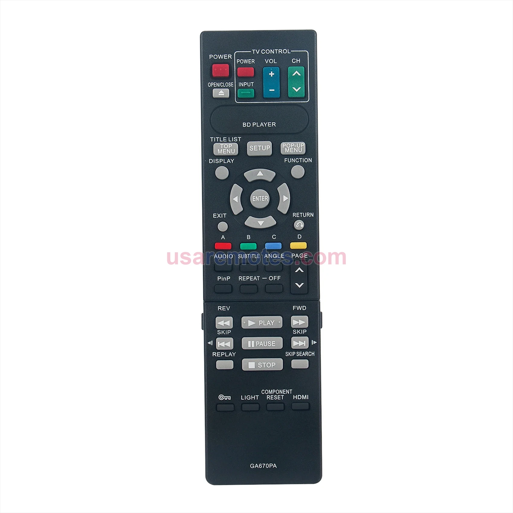 Sharp 13VTN100 remote control replacement