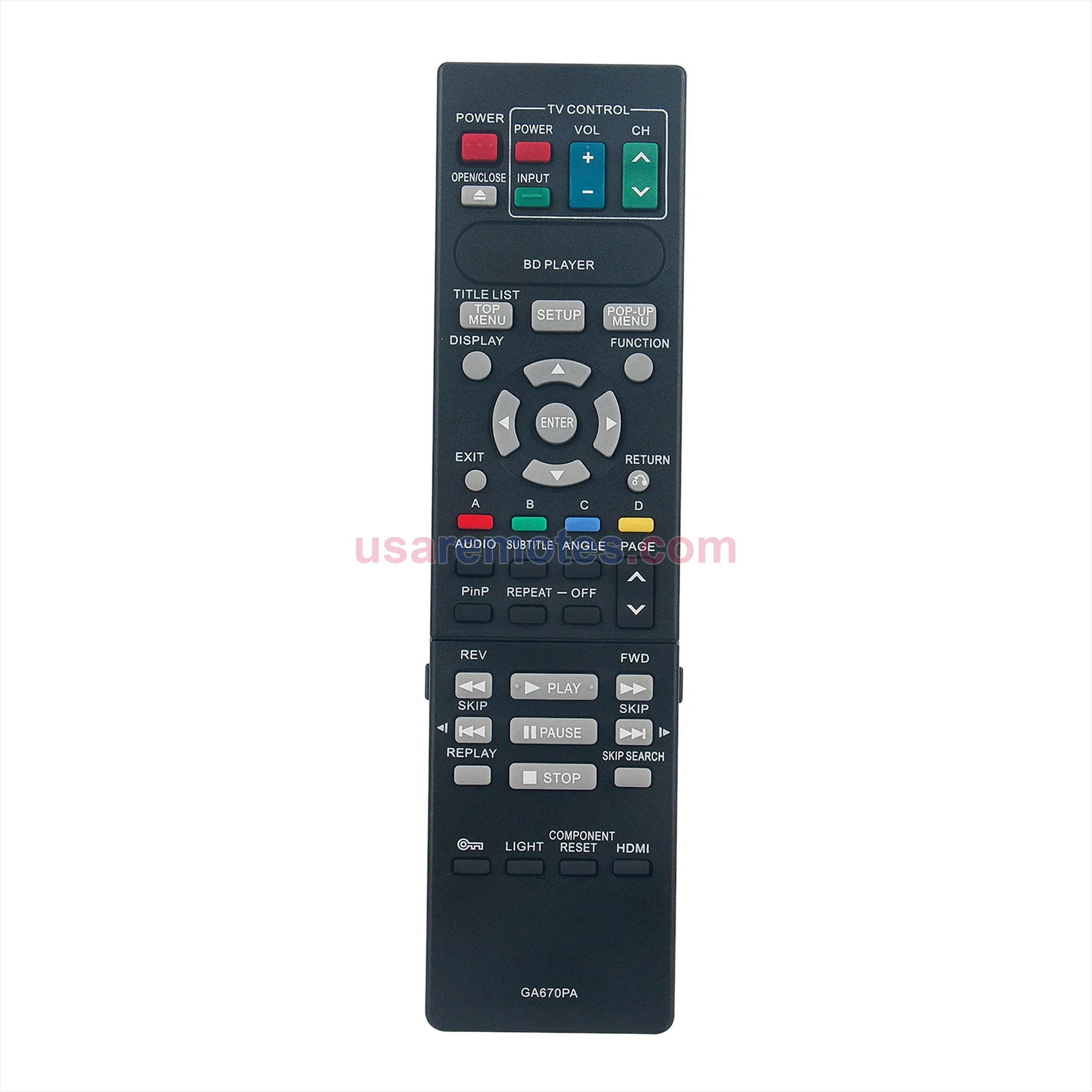 Sharp LC-37GA4U remote control replacement