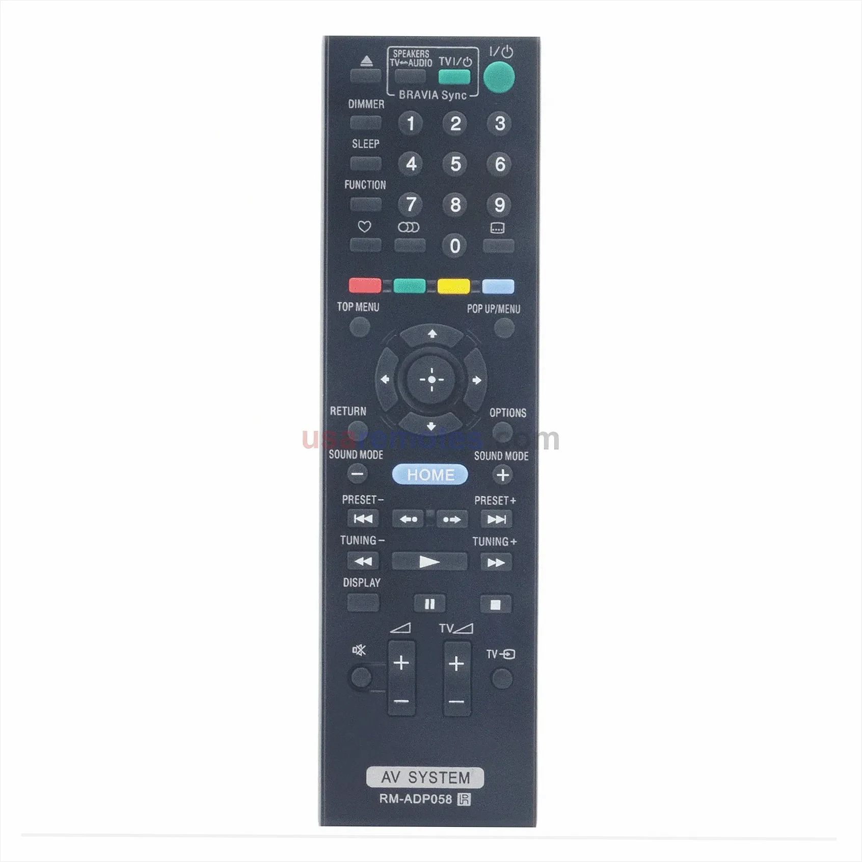 Sony BDV-E380 Blu-ray Disc DVD Receiver Remote Control Sony BDV-E380 Blu-ray Disc DVD Receiver Remote Control