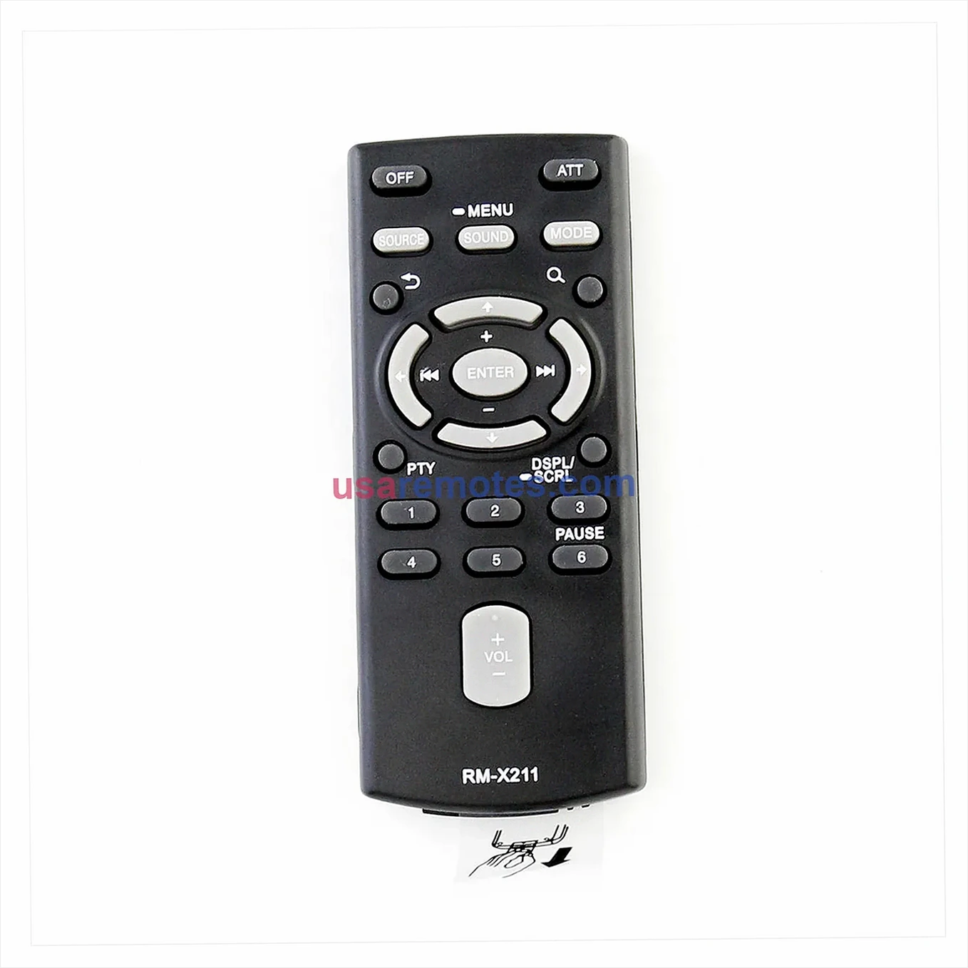 Sony CDX-GT45U remote control replacement Sony CDX-GT45U remote control replacement