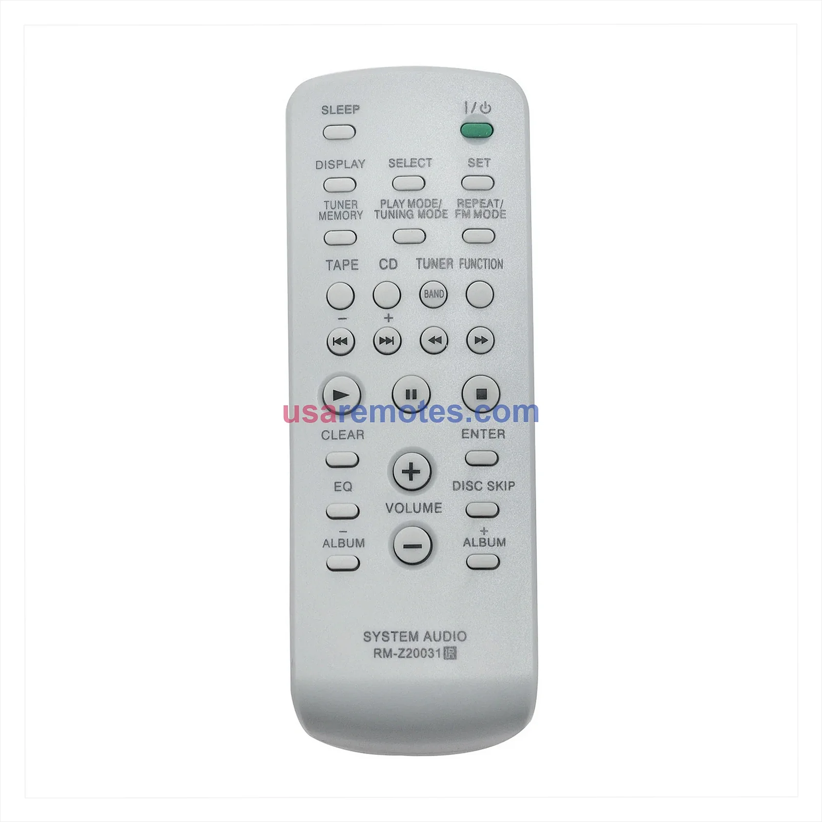 Sony CMT-HPX10W remote control replacement Sony CMT-HPX10W remote control replacement