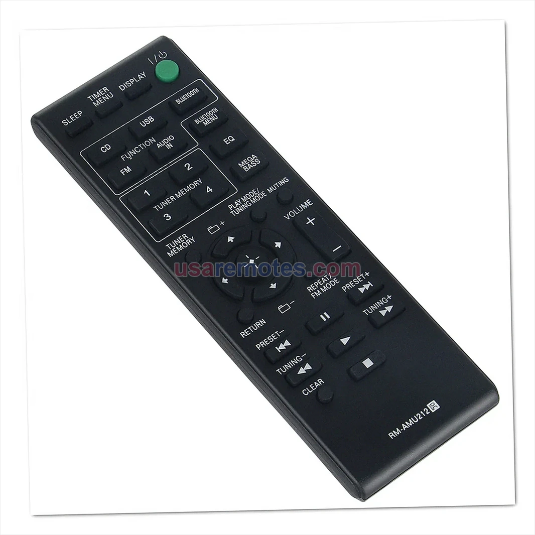 Sony CMT-X3CD remote control replacement Sony CMT-X3CD remote control replacement