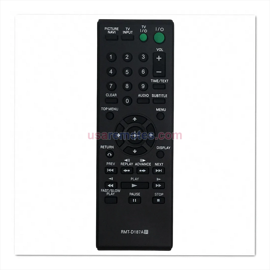 Sony DVP-NS710HWM remote control replacement Sony DVP-NS710HWM remote control replacement
