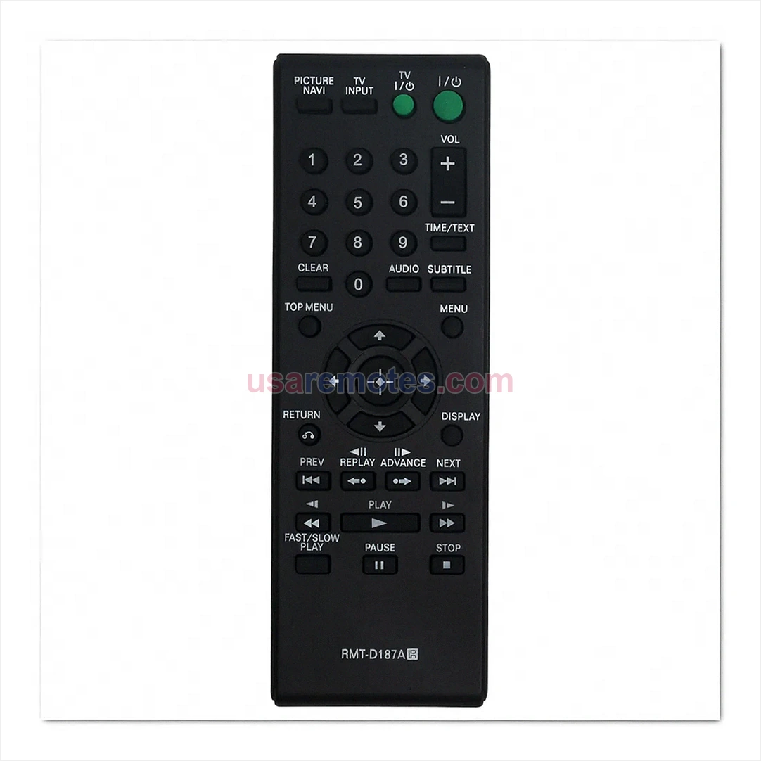 Sony DVP-SR101P remote control replacement Sony DVP-SR101P remote control replacement