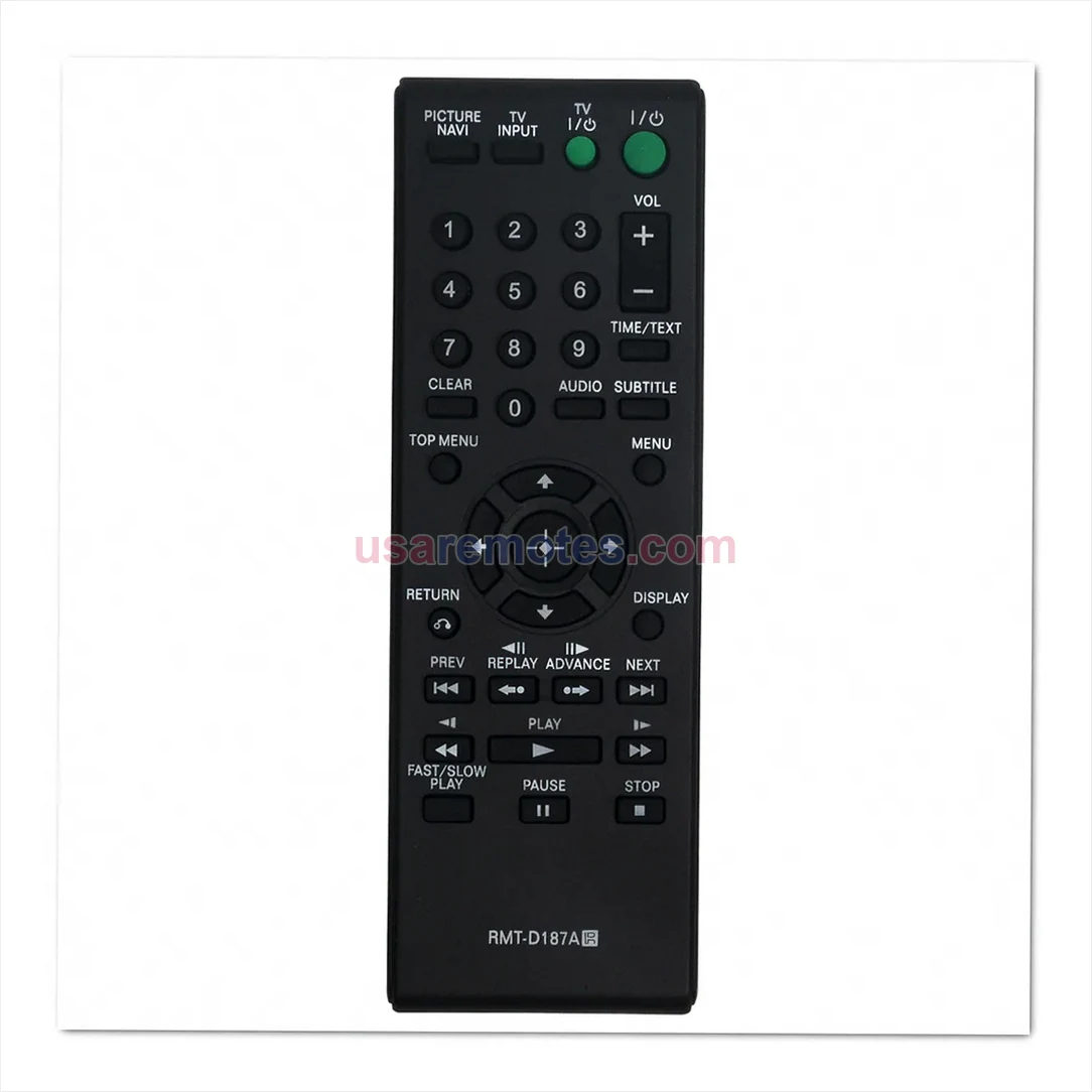 Sony DVP-SR401HP remote control replacement Sony DVP-SR401HP remote control replacement