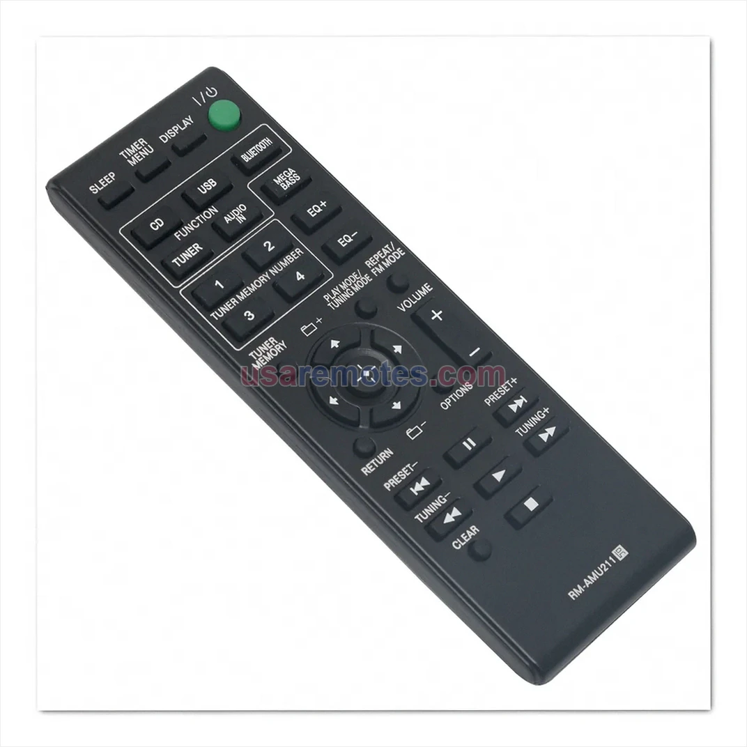 Sony MHC-ECL99BT remote control replacement Sony MHC-ECL99BT remote control replacement
