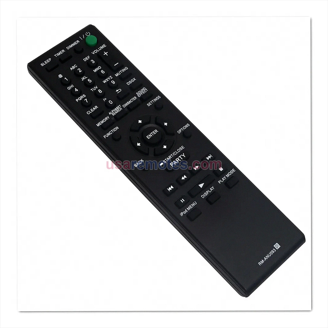 Sony NAS-SV20DI remote control replacement Sony NAS-SV20DI remote control replacement