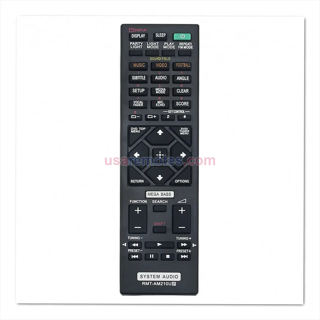 Sony SAWGT4D Audio System remote control replacement Sony SAWGT4D Audio System remote control replacement
