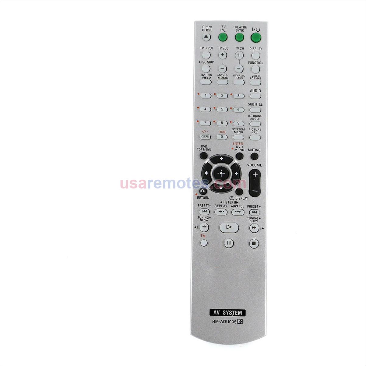 Sony SS-CT71 remote control replacement Sony SS-CT71 remote control replacement
