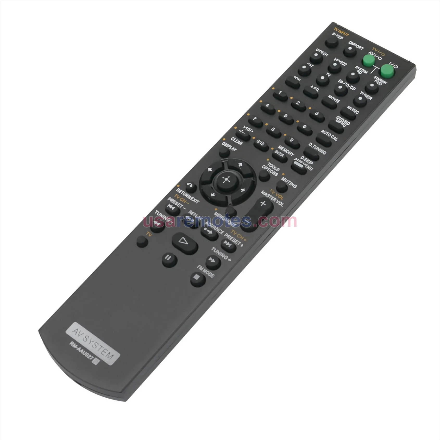 Sony SS-MSP7500 remote control replacement Sony SS-MSP7500 remote control replacement
