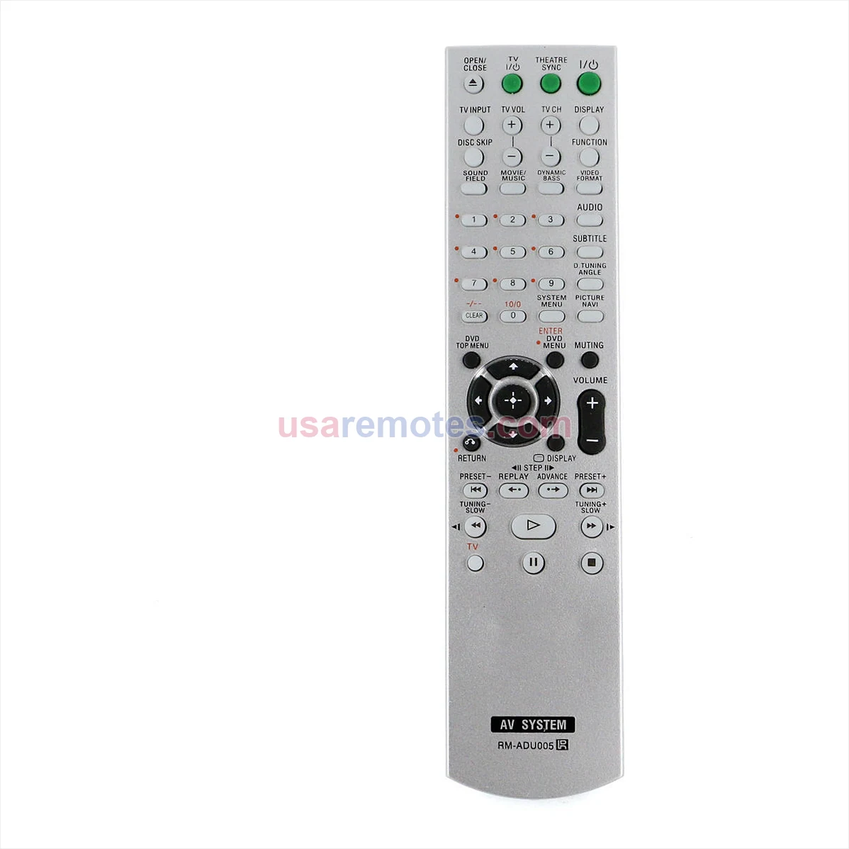 Sony SS-TS60 remote control replacement Sony SS-TS60 remote control replacement