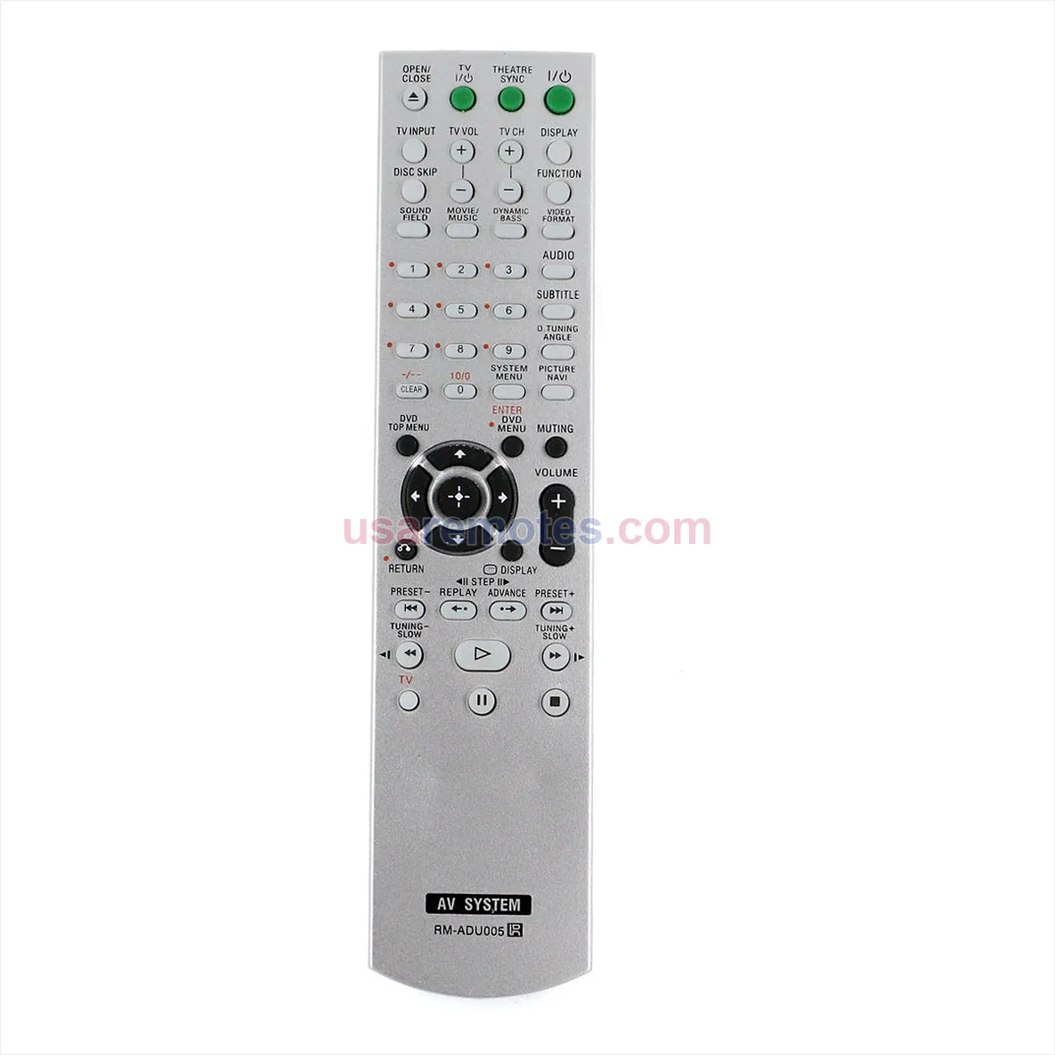 Sony SS-WS71 remote control replacement Sony SS-WS71 remote control replacement