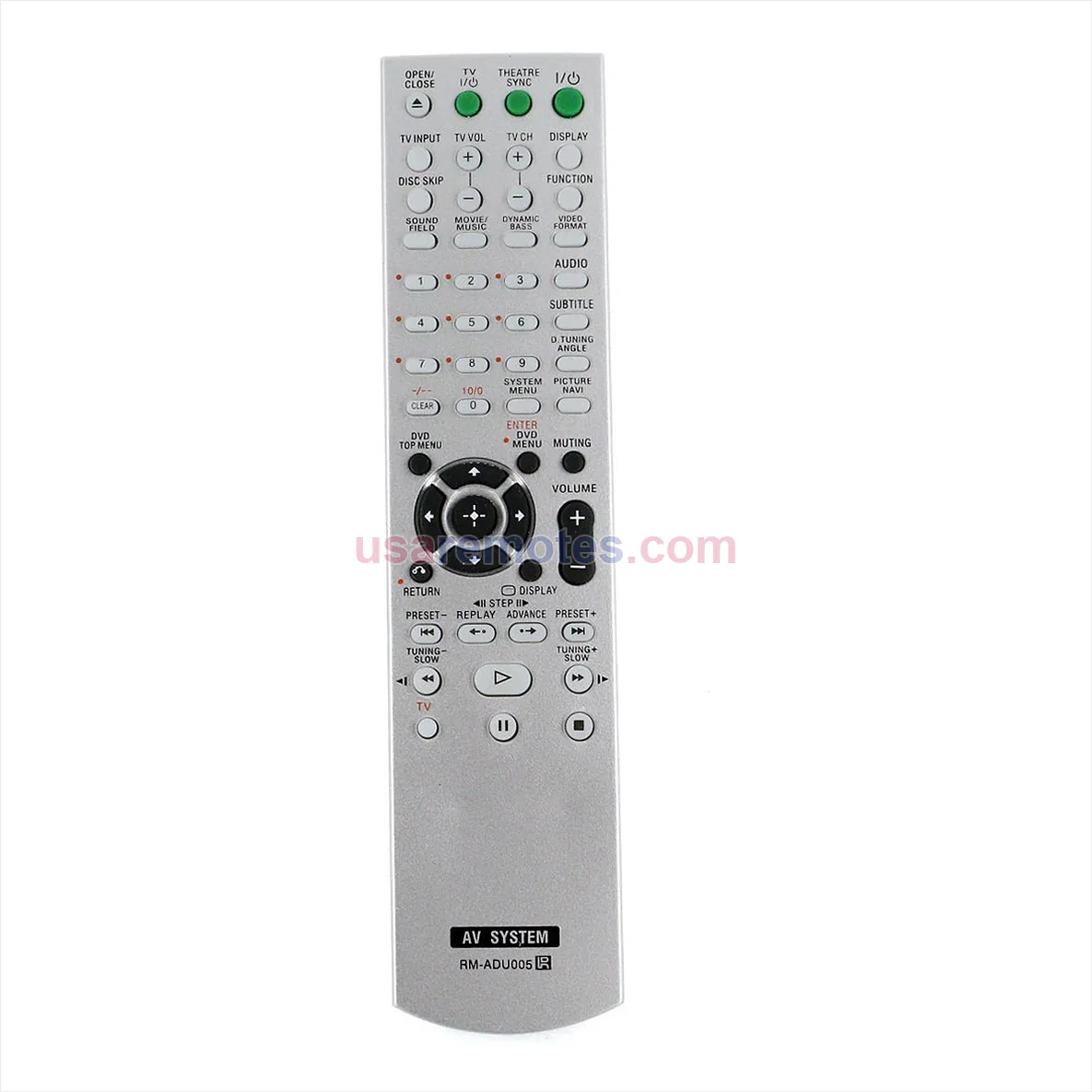 Sony SS-WS75 remote control replacement Sony SS-WS75 remote control replacement