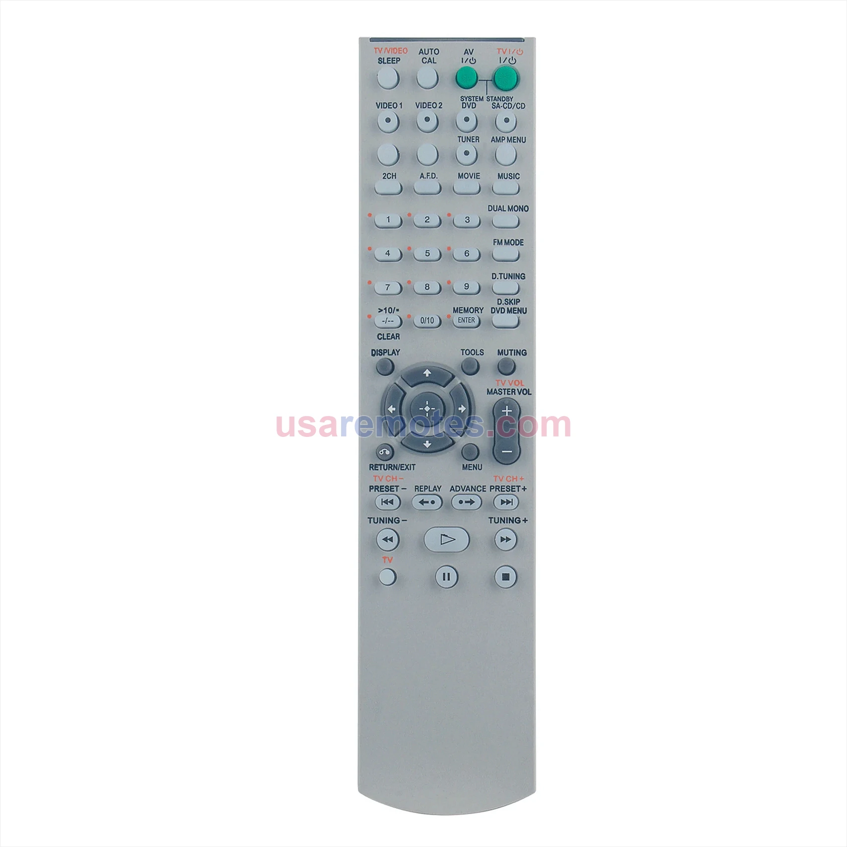 Sony STR-DE598 remote control replacement Sony STR-DE598 remote control replacement