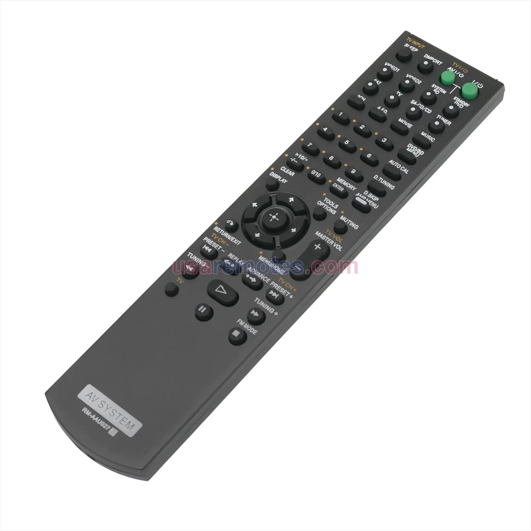 Sony TA-KMSW500 remote control replacement
