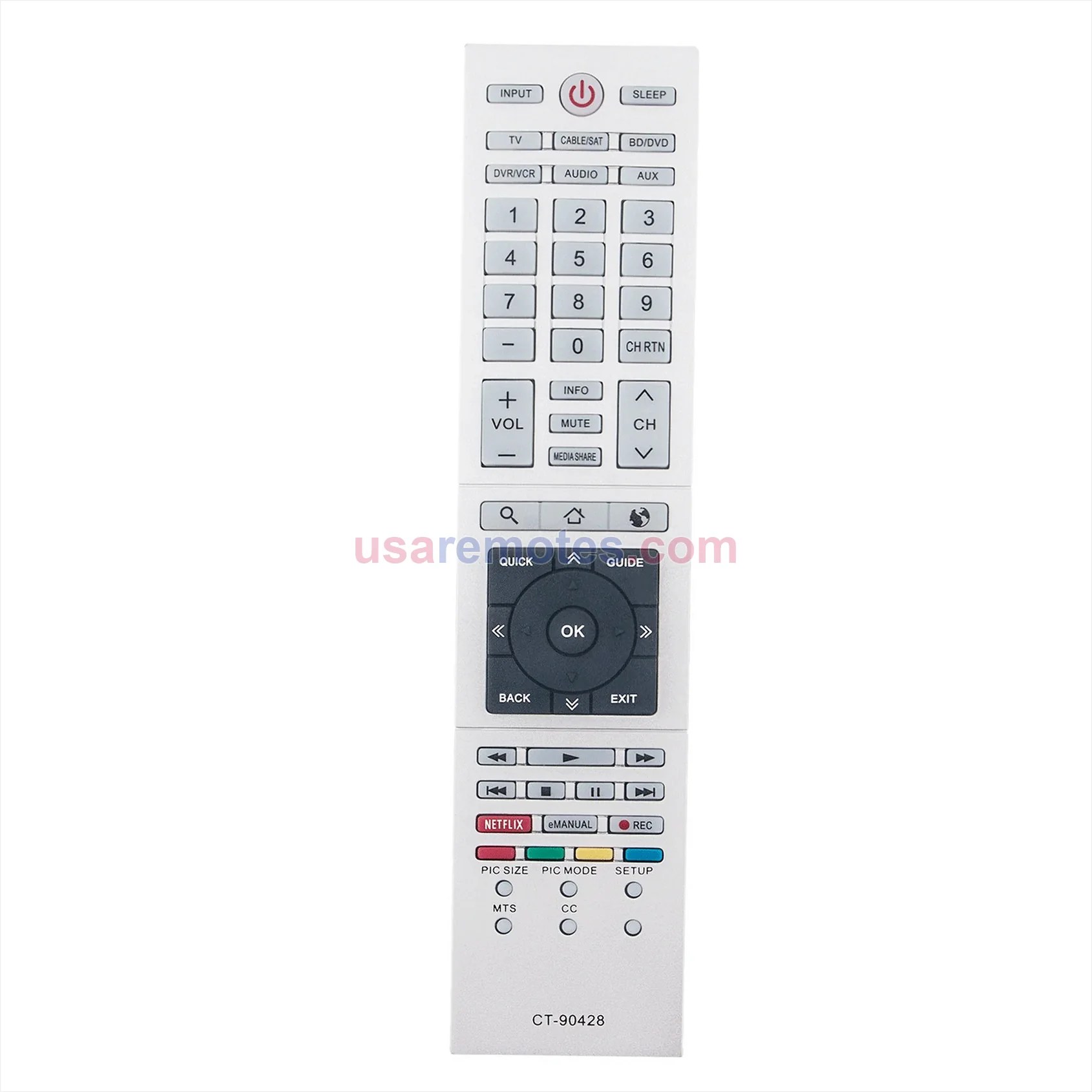 Toshiba 32L4300UC remote control replacement Toshiba 32L4300UC remote control replacement