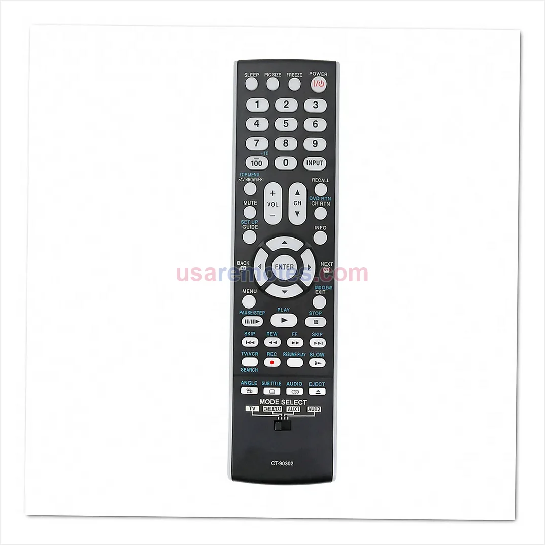 Toshiba 52XV645U remote control replacement Toshiba 52XV645U remote control replacement