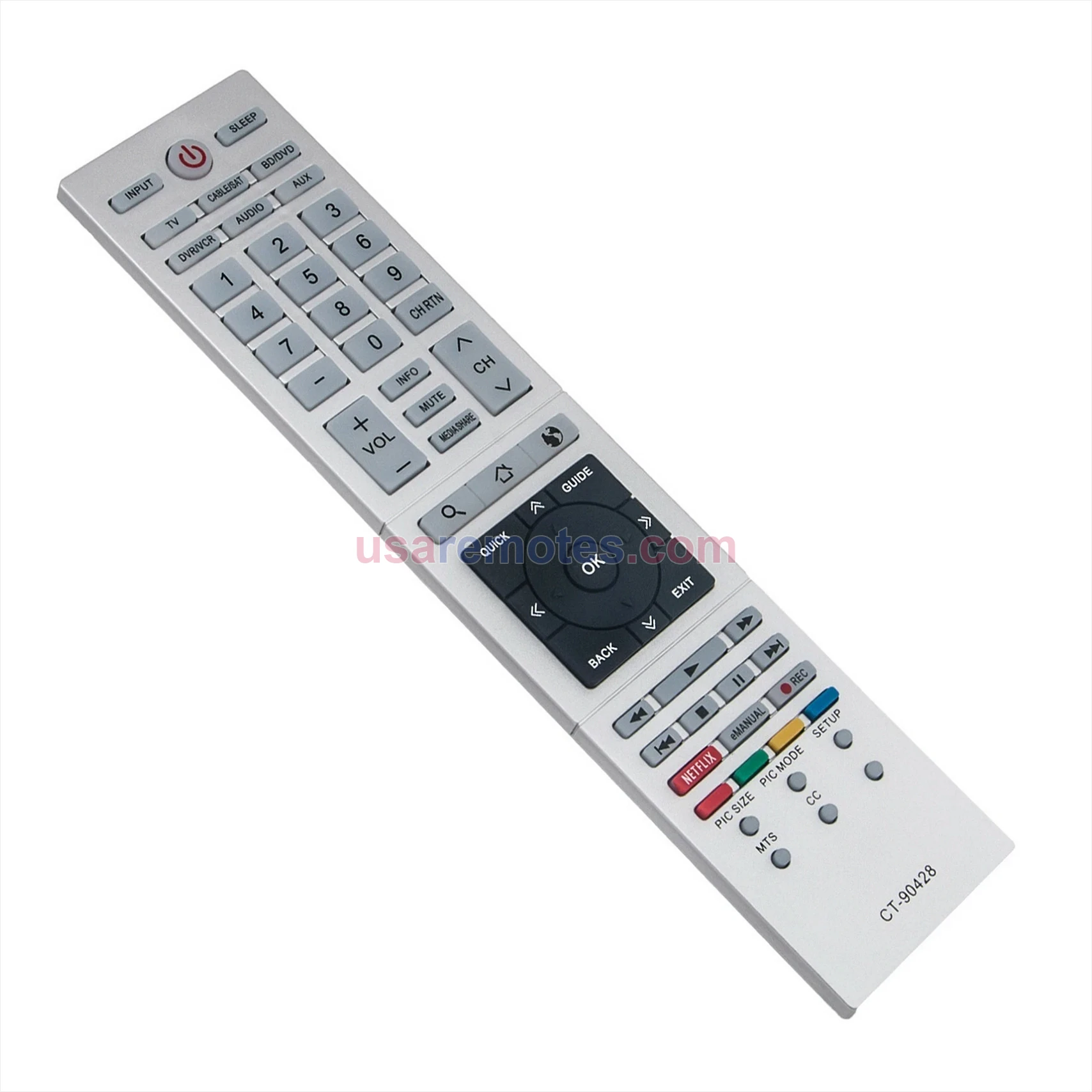 Toshiba 58L4300UC remote control replacement Toshiba 58L4300UC remote control replacement
