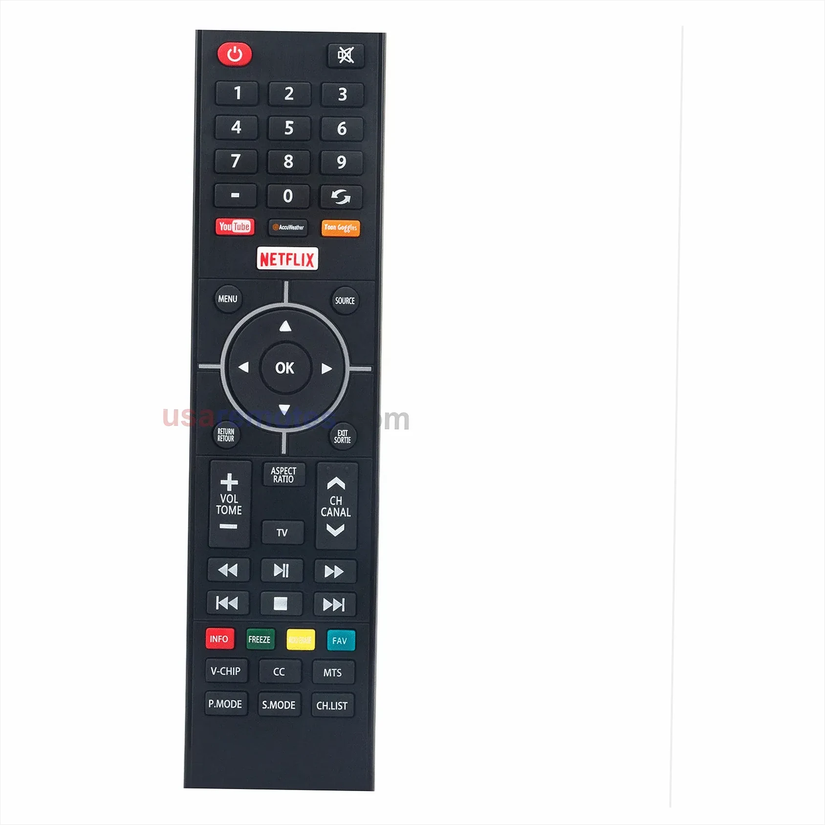 Westinghouse WE43UJ4118 remote control replacement