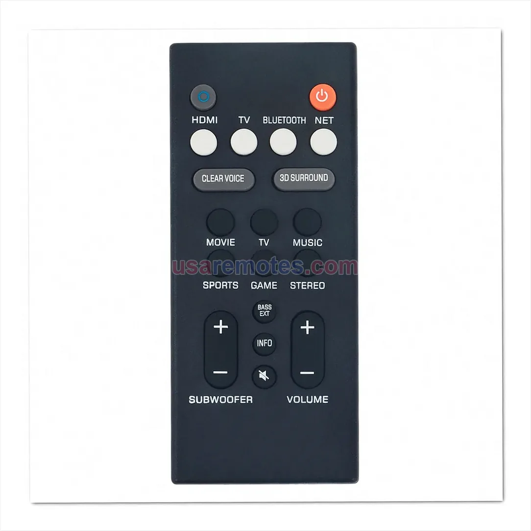 Yamaha NS-WSW44 Sound Bar remote control replacement Yamaha NS-WSW44 Sound Bar remote control replacement
