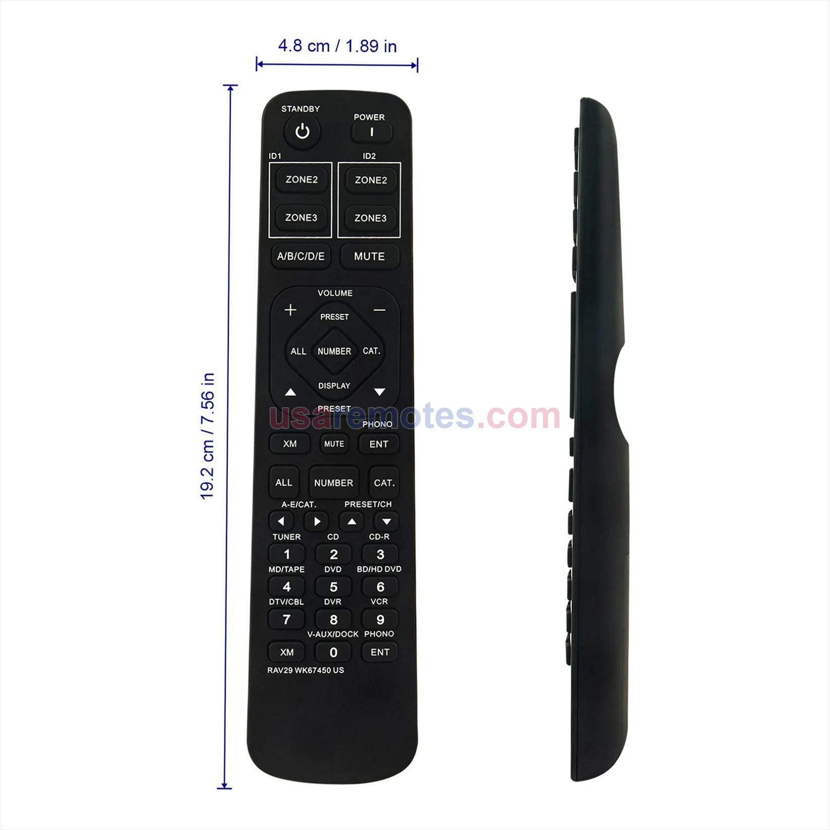 Yamaha RX-V1800BK remote control replacement Yamaha RX-V1800BK remote control replacement