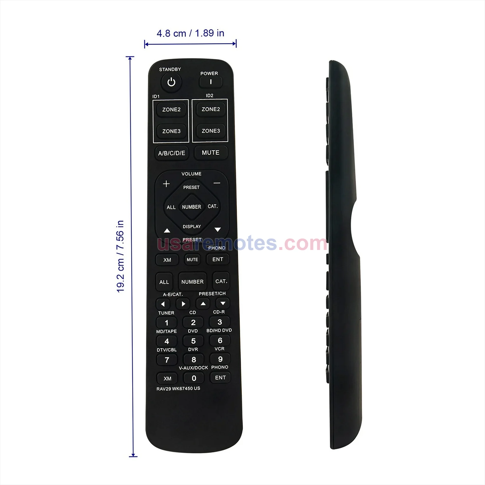 Yamaha RXV1800BL remote control replacement Yamaha RXV1800BL remote control replacement