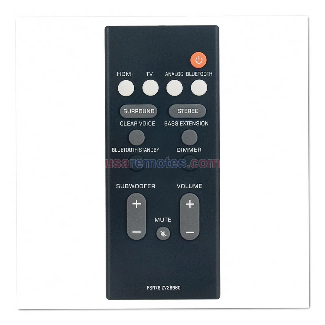 Yamaha YAS-106 remote control replacement