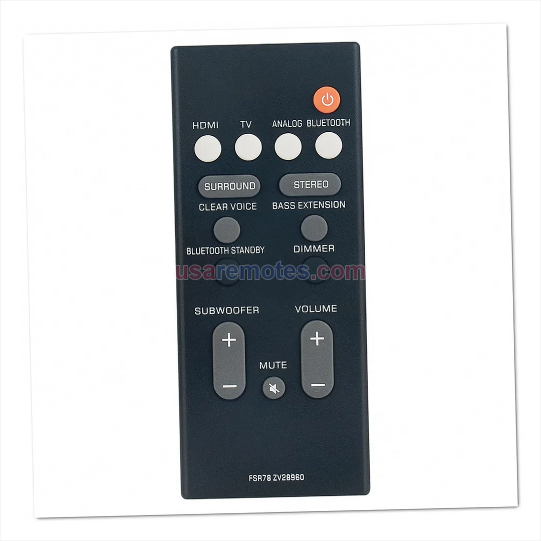 Yamaha YAS-CU207 remote control replacement Yamaha YAS-CU207 remote control replacement
