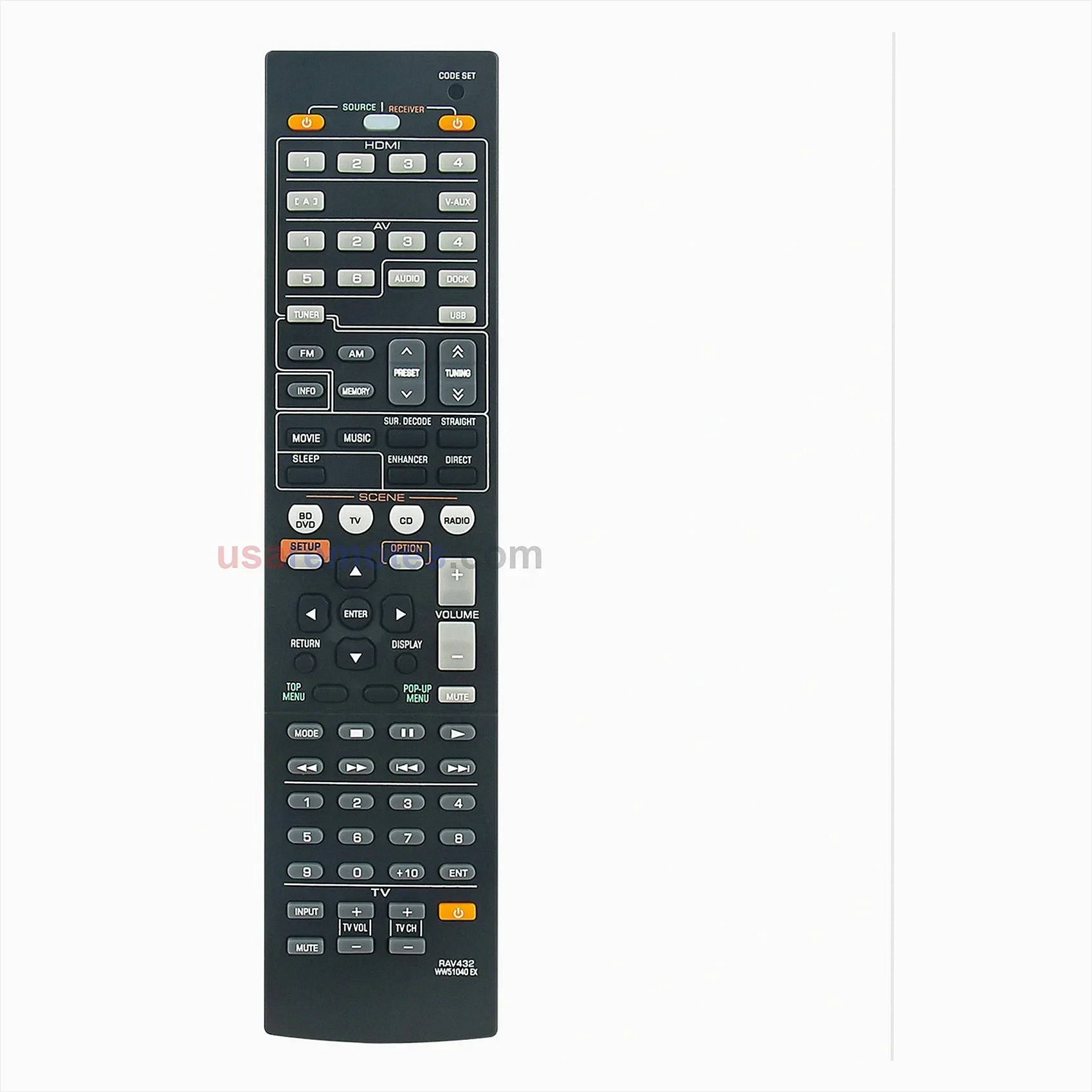 Yamaha YHT-695BL remote control replacement Yamaha YHT-695BL remote control replacement