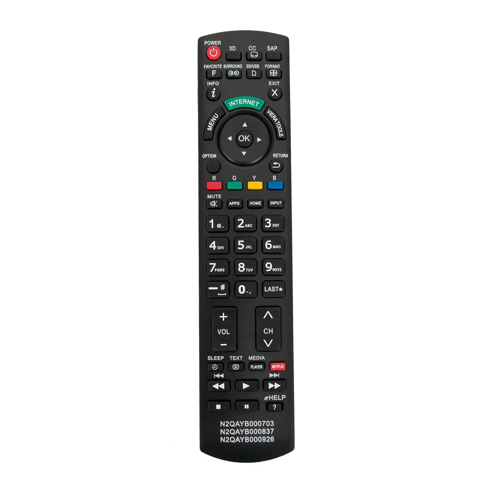 Panasonic N2QAYB000837 TV Remote Control Panasonic N2QAYB000837 TV Remote Control