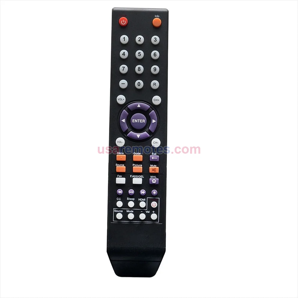 Sceptre U505CV-UMR remote control replacement Sceptre U505CV-UMR remote control replacement