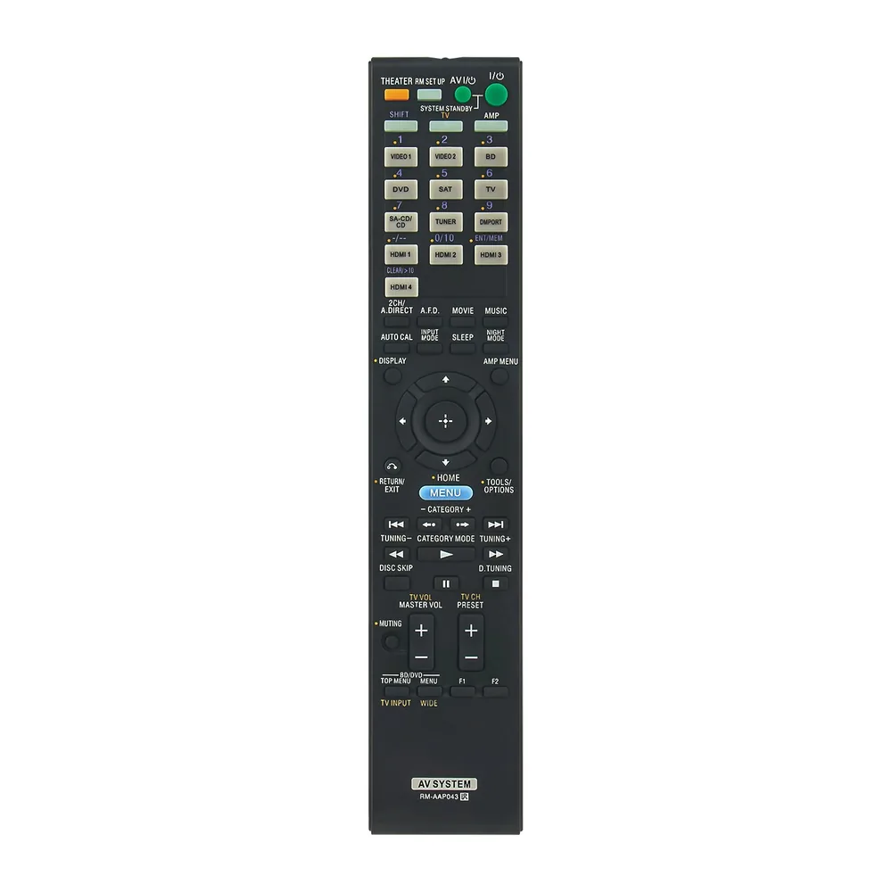 Sony RM-AAP043 AV Receiver Remote Control Sony RM-AAP043 AV Receiver Remote Control