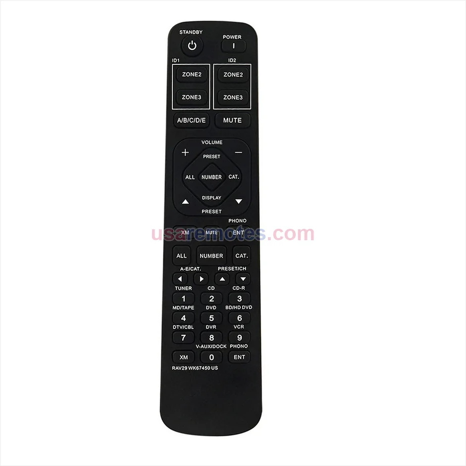 Yamaha WK67450 AV Receiver Remote Yamaha WK67450 AV Receiver Remote